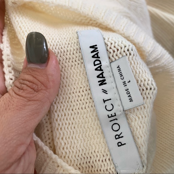 Project Naadam Mock Turtleneck Ruffle Sweater - Picture 4 of 7